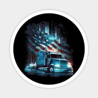 America Truck Yeah USA Magnet